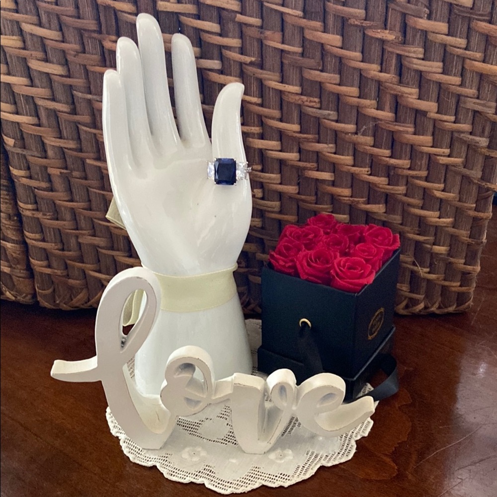 Jean Dousset Absolute blue emerald cut